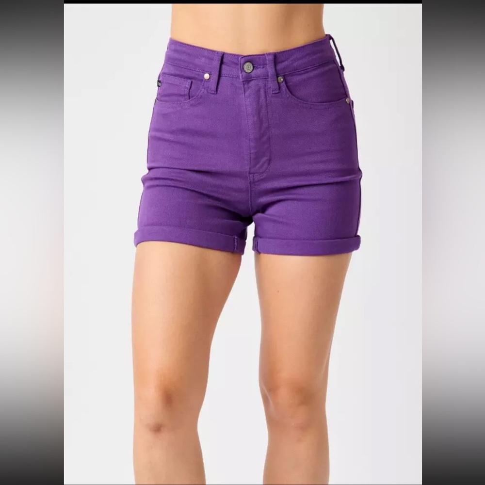 Judy Blue Hi-Rise Purple Shorts